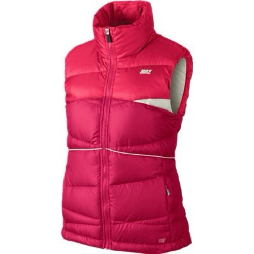 Nike Alliance 550 Down Red Puffer Vest Gillet Size S